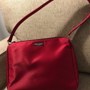 Vintage Red Sateen Kate Spade Handbag
